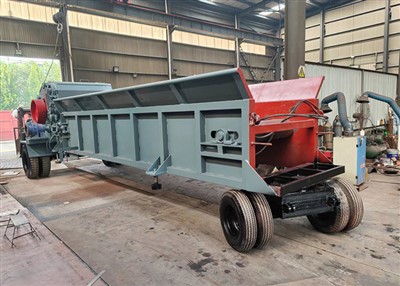 Máy nghiền gỗ di động Pallet Pallet Chipper Tái chế gỗ