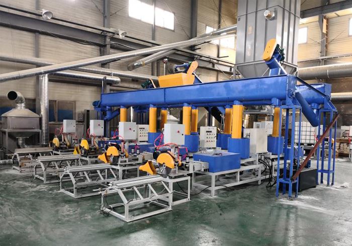 Máy làm khối pallet gỗ